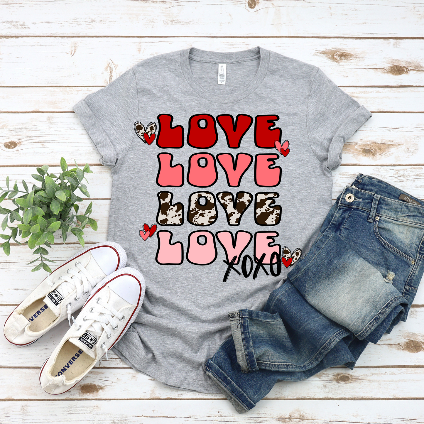 Love Stacked Graphic Tee