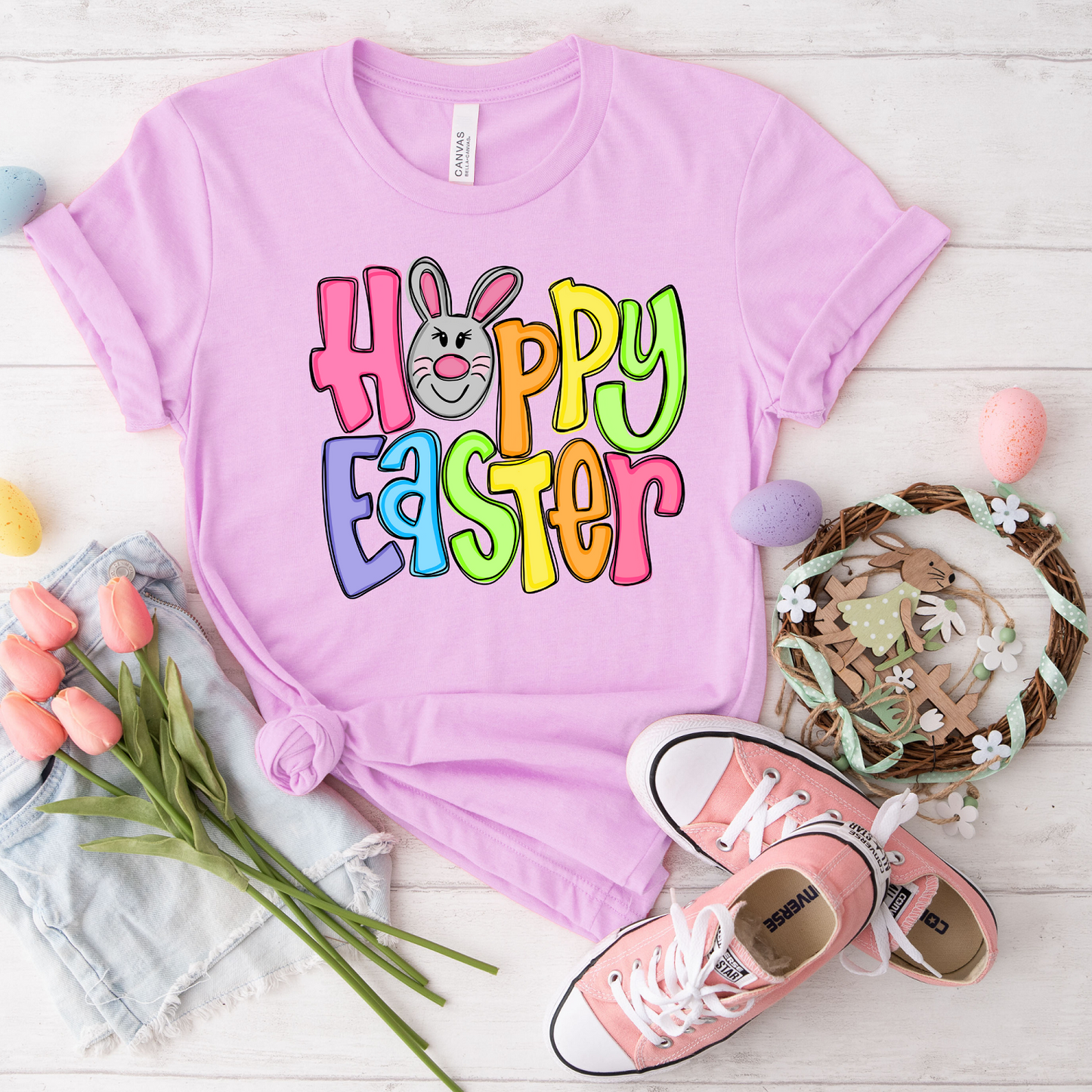 Hoppy Easter Bunny Graphic Tee