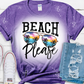 Beach Please Bleached Purple
