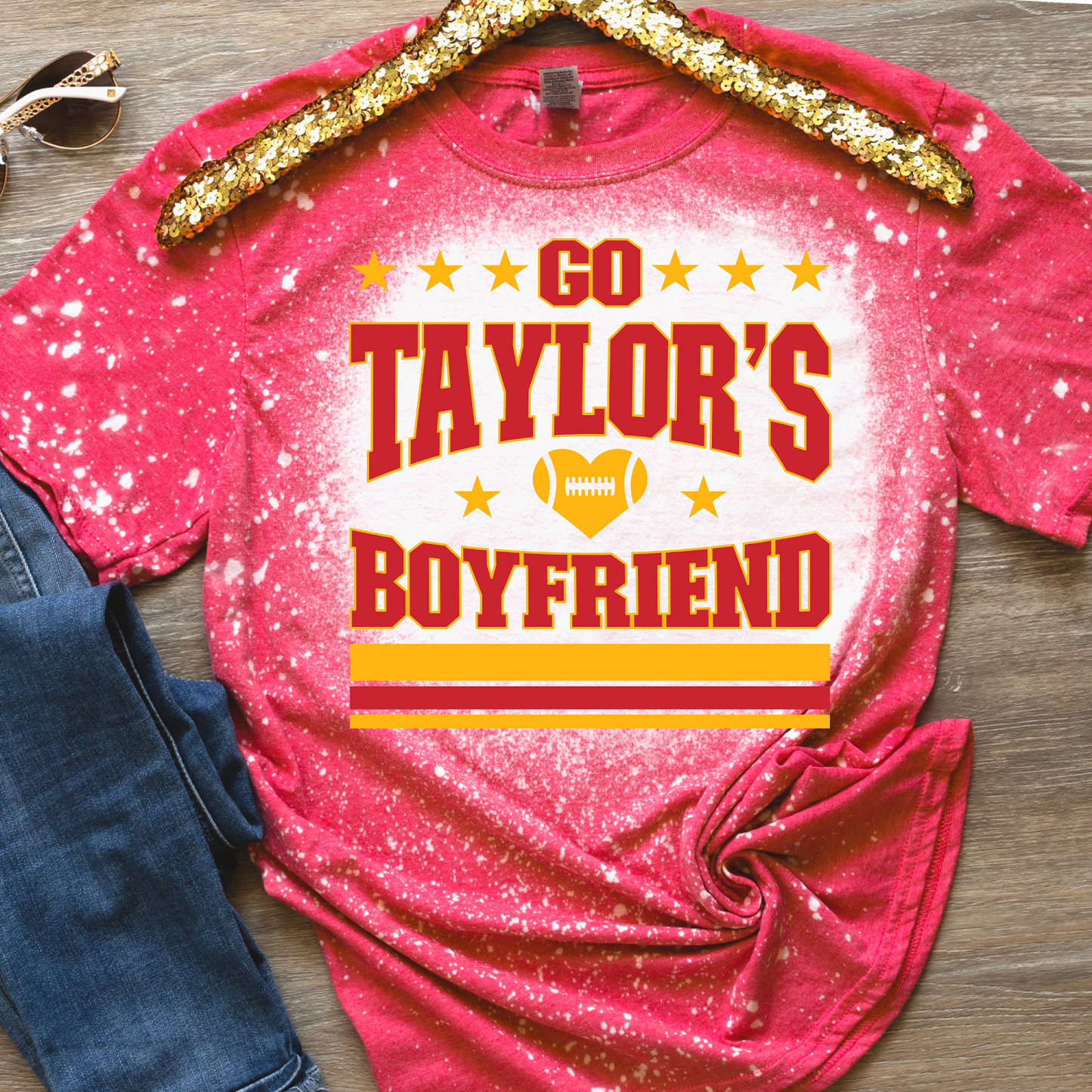 Go Taylor's Boyfriend Bleached Tee