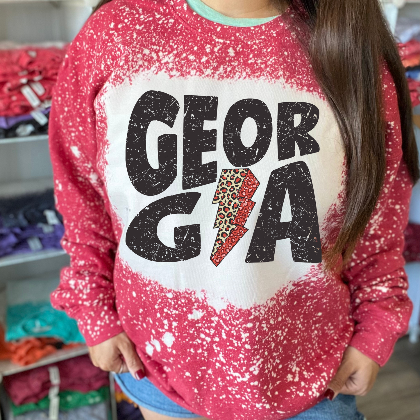 Georgia Bleached Sweatshirt