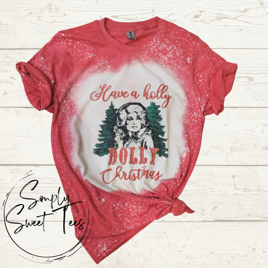 Holly Dolly Christmas Bleached