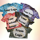 Custom Bleached Tee - Teams, Sports, Company Logo, Event - Custom Print